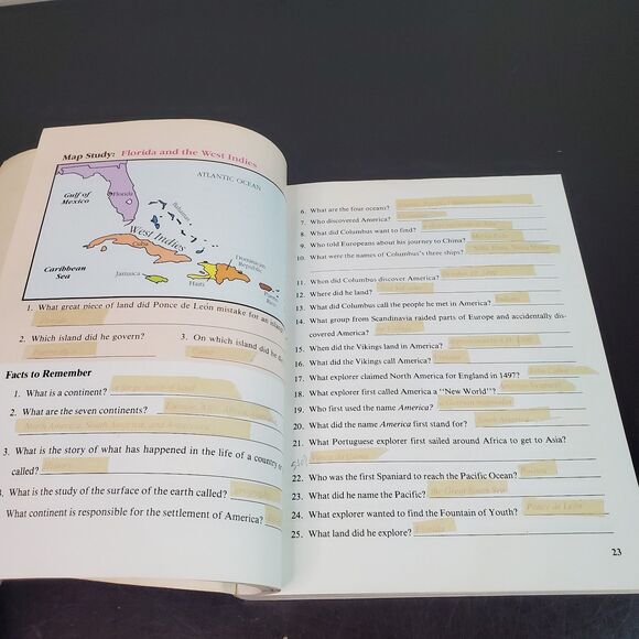 A Beka History Of Our United States 4th Grade Student Text Book Teachers Ed 1990 - Picture 11 of 14